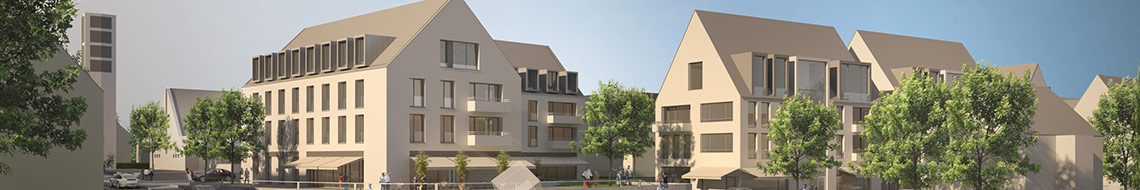 Visualisierung Areal Hauptstraße Eschborn